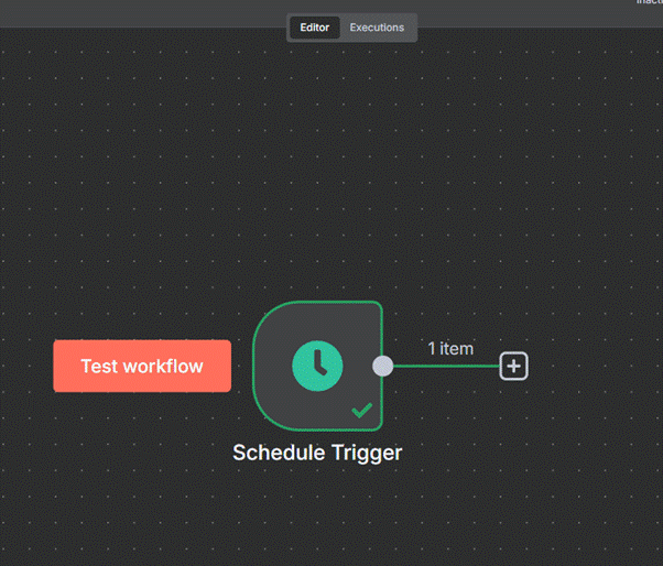 Tạo Schedule Trigger để lên lịch tự động đăng bài