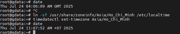 Thay đổi múi giờ trên vps Linux bằng symbolic link
