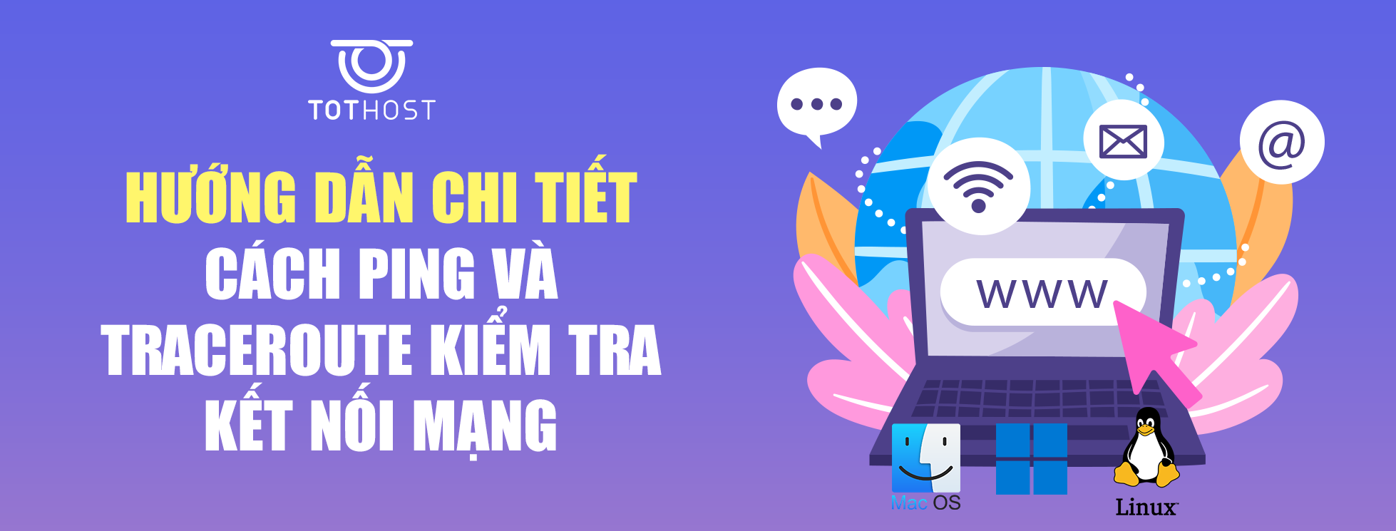 Hướng dẫn chi tiết cách Ping và Traceroute kiểm tra kết nối mạng