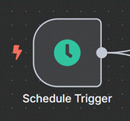 Cài đặt node Schedule Trigger