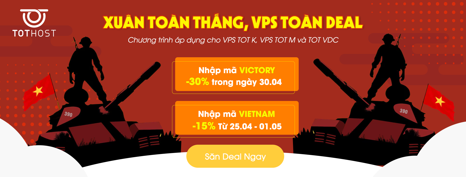 TOT-V: Xuân toàn thắng, VPS toàn deal