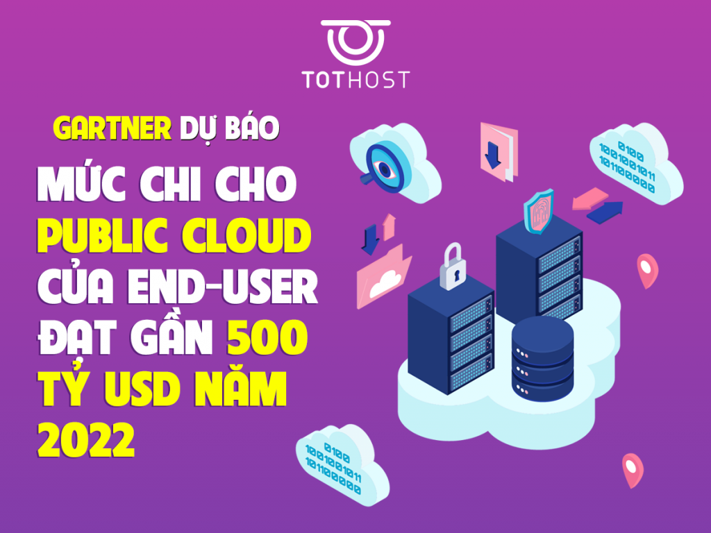 Mức chi cho Public Cloud của người dùng cuối sẽ đạt gần 500 tỷ USD năm 2022