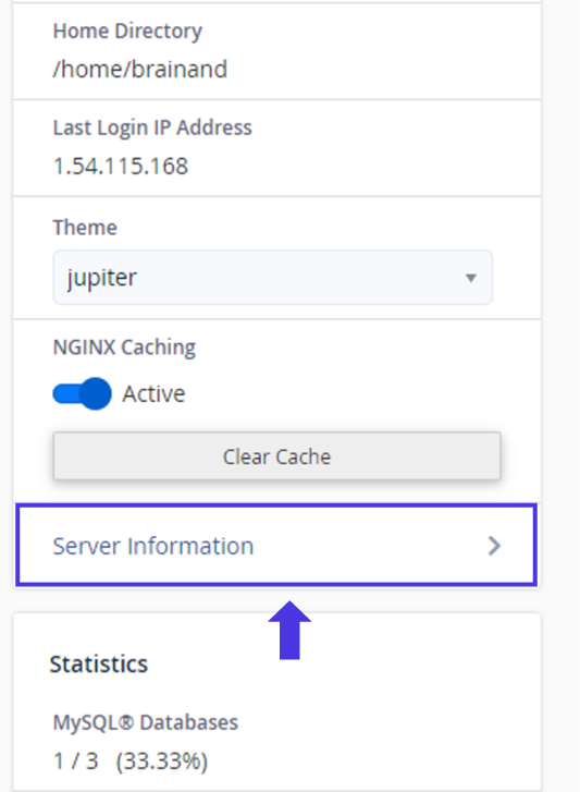 Cách lấy thông tin server trước khi chuyển web từ cPanel sang VPS