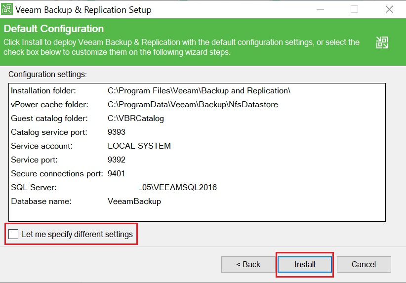 Cài đặt Veeam Backup & Replication
