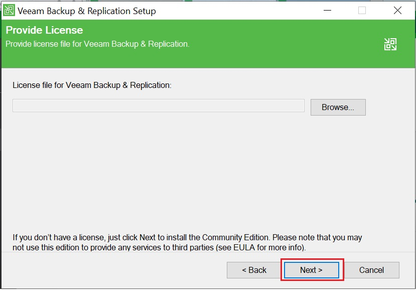 Cài đặt Veeam Backup & Replication