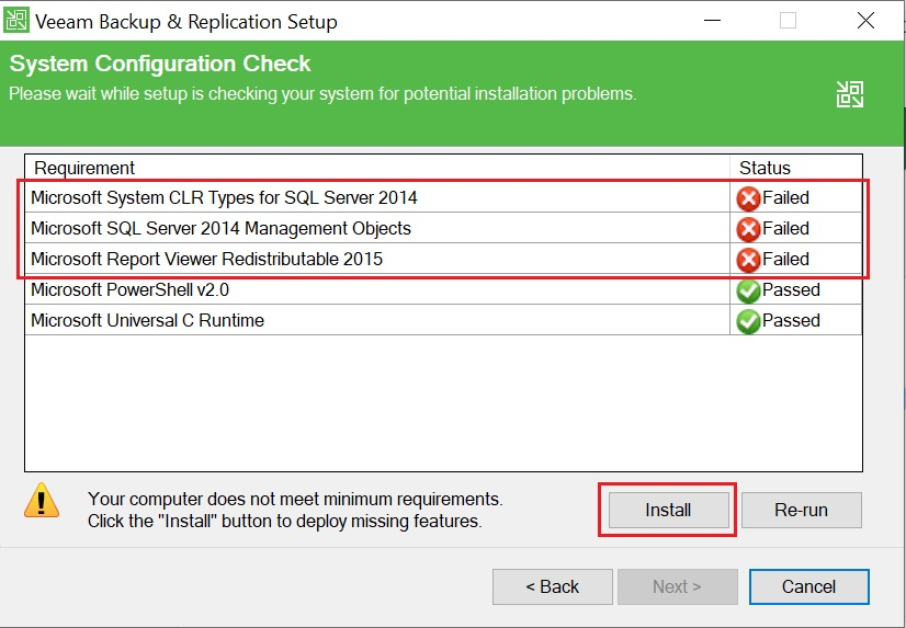 Cài đặt Veeam Backup & Replication