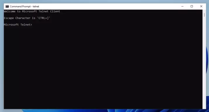 Kích hoạt Telnet trên Windows 11