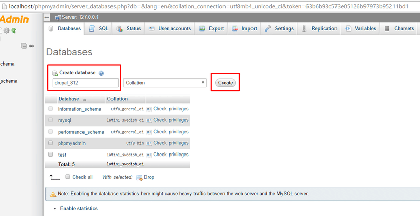 Cài Drupal lên Localhost