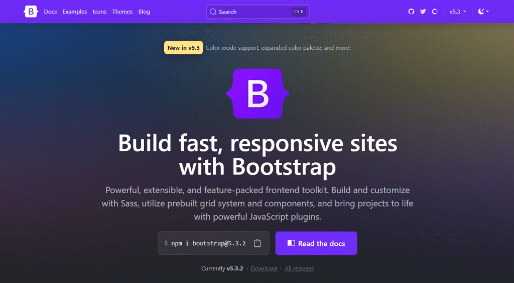 Trang chủ Bootstrap