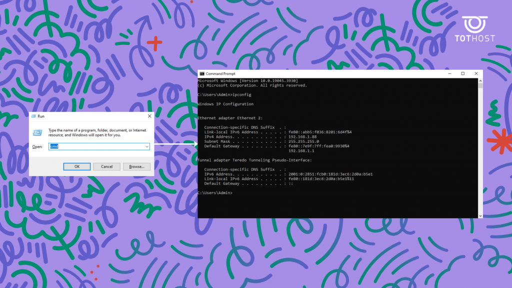 Sử dụng lệnh IPConfig trên CMD