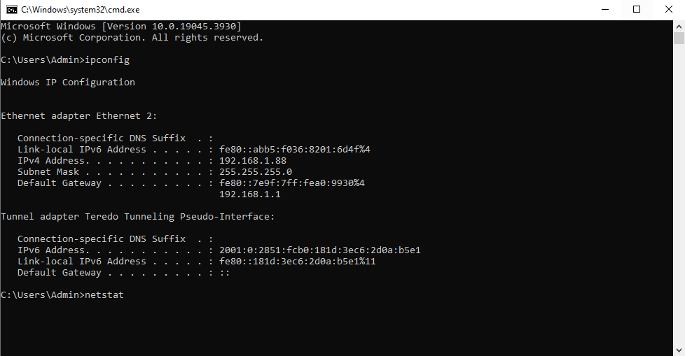 Kiểm tra port trên Windows